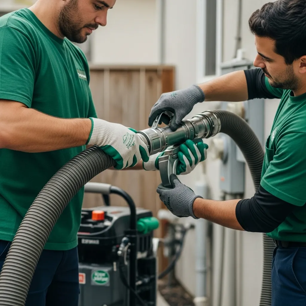 Air Duct Cleaning Compressed Air Flush